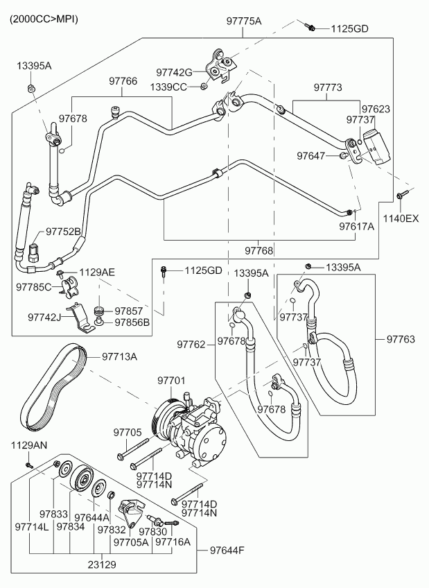 Hyundai 97834-2D520 - Ohjainrulla, moniurahihna inparts.fi