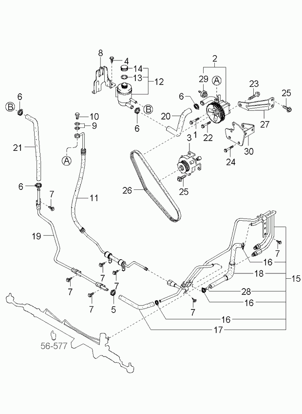 KIA 57161 H1300 - Moniurahihna inparts.fi