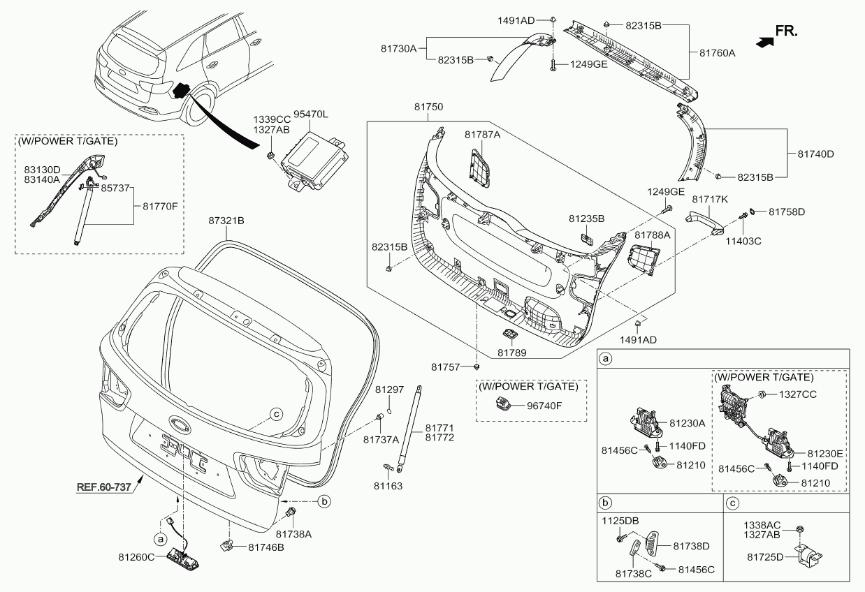 KIA 81771C5011 - Kaasujousi, tavaratila inparts.fi