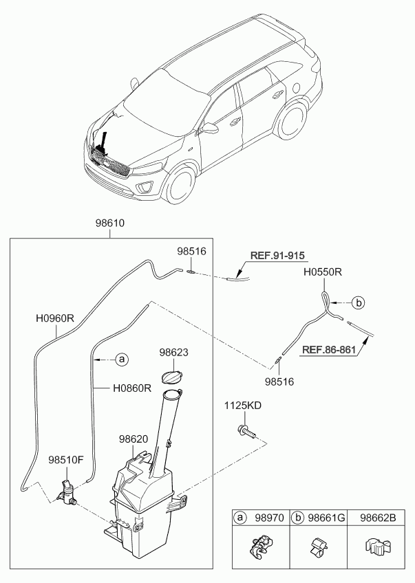 Hyundai 98623A2000 - Korkki, pesusäiliö inparts.fi