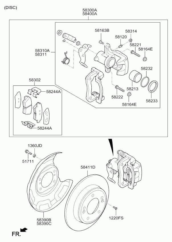 KIA 58302 A7B30 - Jarrupala, levyjarru inparts.fi