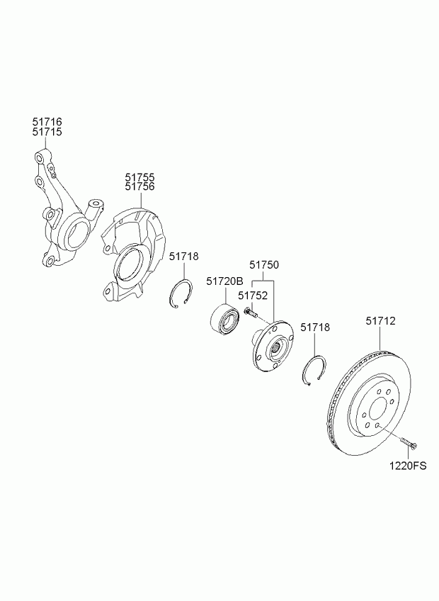 KIA 517121W250 - Jarrulevy inparts.fi