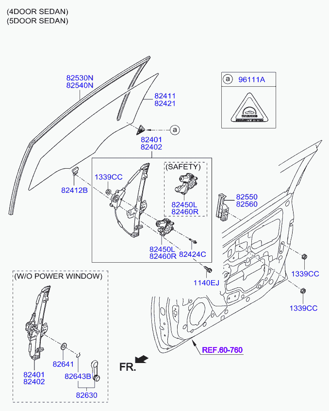 KIA 82402-1W010 - Lasinnostin inparts.fi