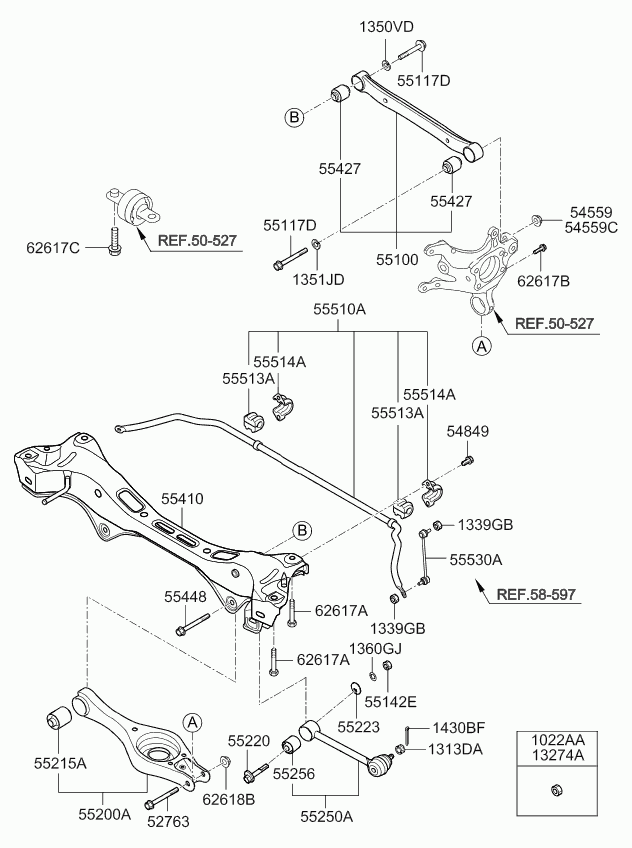 KIA 55118-1H000 - Tukivarren hela inparts.fi