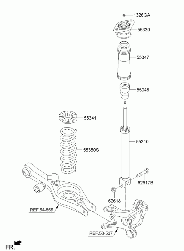 KIA 55311-2T010 - Iskunvaimennin inparts.fi