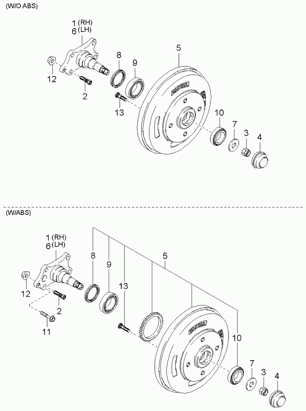 Hyundai KK151-26-042 - Pyöränlaakerisarja inparts.fi