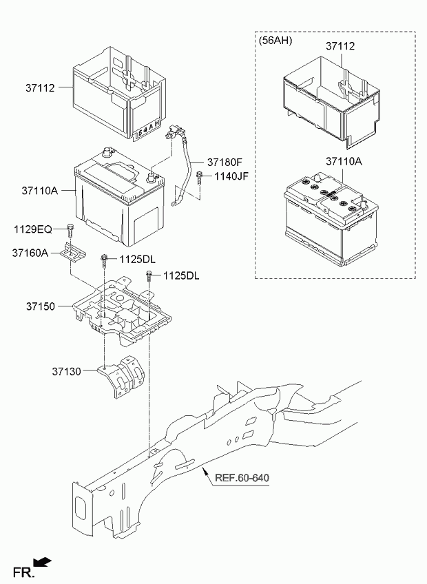 KIA 371101D680 - Käynnistysakku inparts.fi