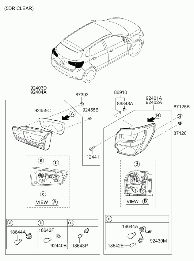 Hyundai 1864421058L - Polttimo, huomiovalo inparts.fi