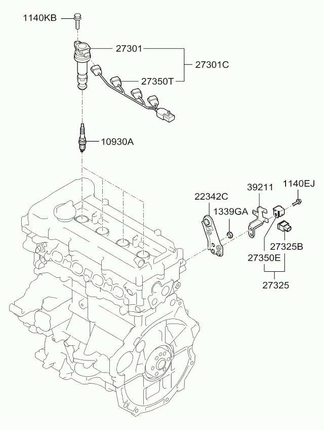 Hyundai 18855-10061 - Sytytystulppa inparts.fi