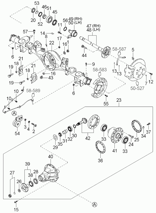 Hyundai 523713E000 - Pyöränlaakerisarja inparts.fi