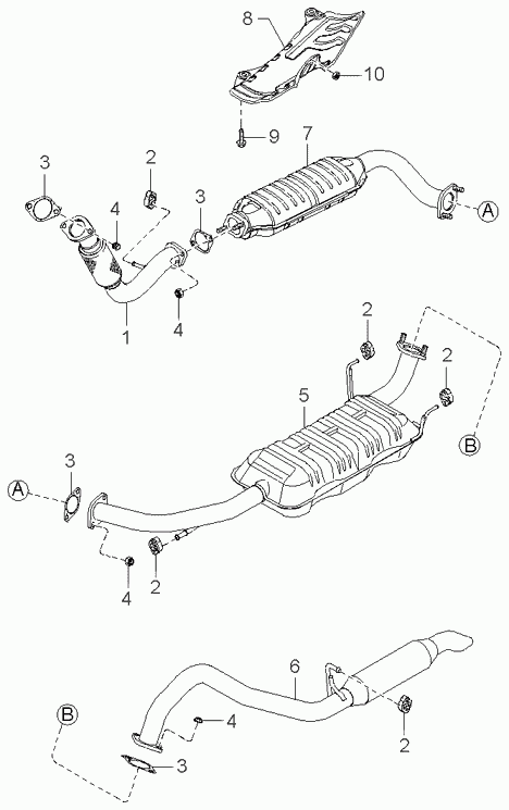 KIA 28950-4A160 - Katalysaattori inparts.fi