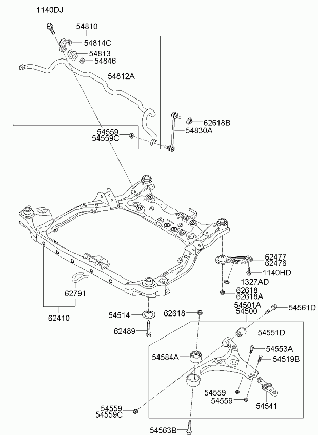 KIA 54500-1M100 - Tukivarsi, pyöräntuenta inparts.fi