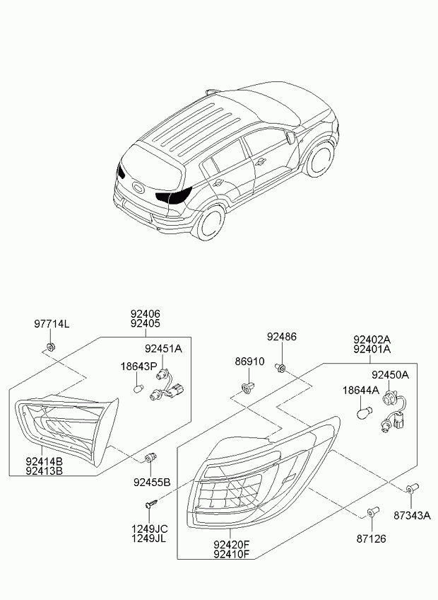 KIA 92401-3W010 - Takavalo inparts.fi