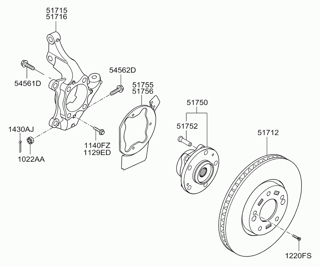 Hyundai 51712-A6600 - Jarrulevy inparts.fi