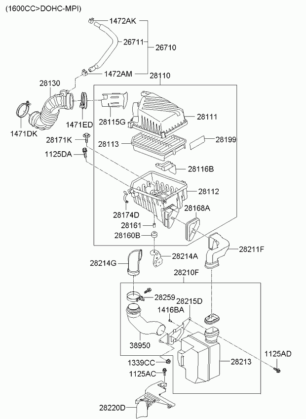 KIA 28113 2F800 - Ilmansuodatin inparts.fi