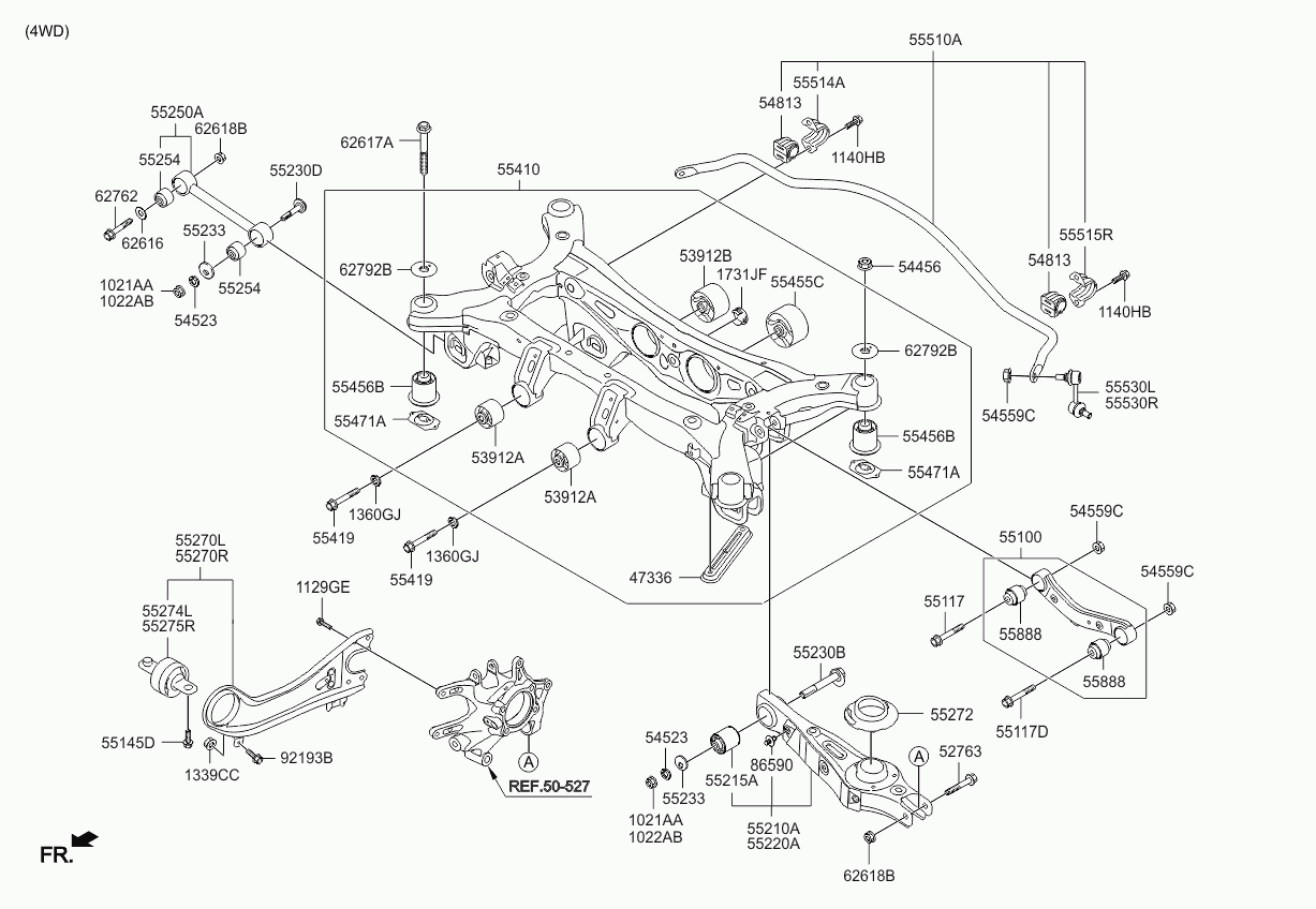 Hyundai 55456 2W200 - Akselinripustus inparts.fi