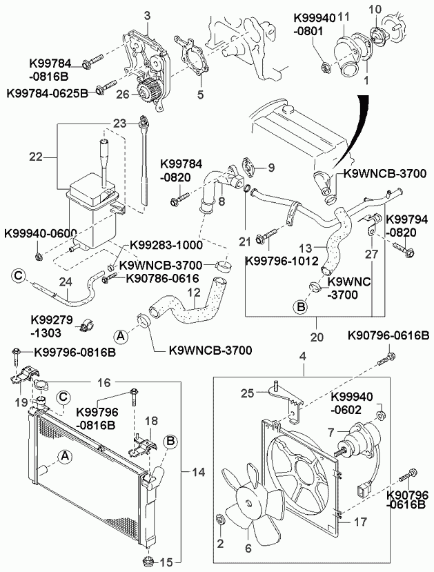 Hyundai KE5D3-15-171 - Termostaatti, jäähdytysneste inparts.fi