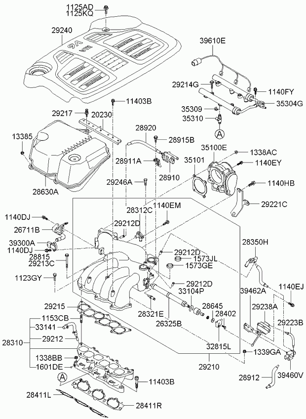 KIA 28411-3C612 - Tiiviste, imusarja inparts.fi