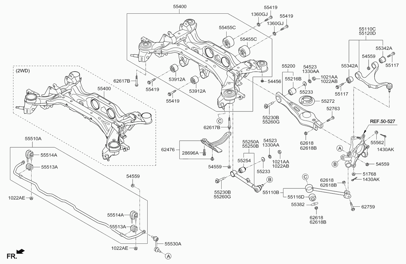 KIA 55100-2B000 - Arm assy - trailing inparts.fi