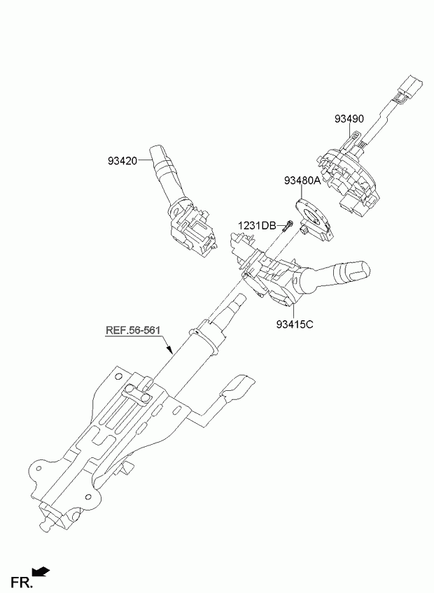 KIA 934902P170 - Kellojousi, airbag inparts.fi