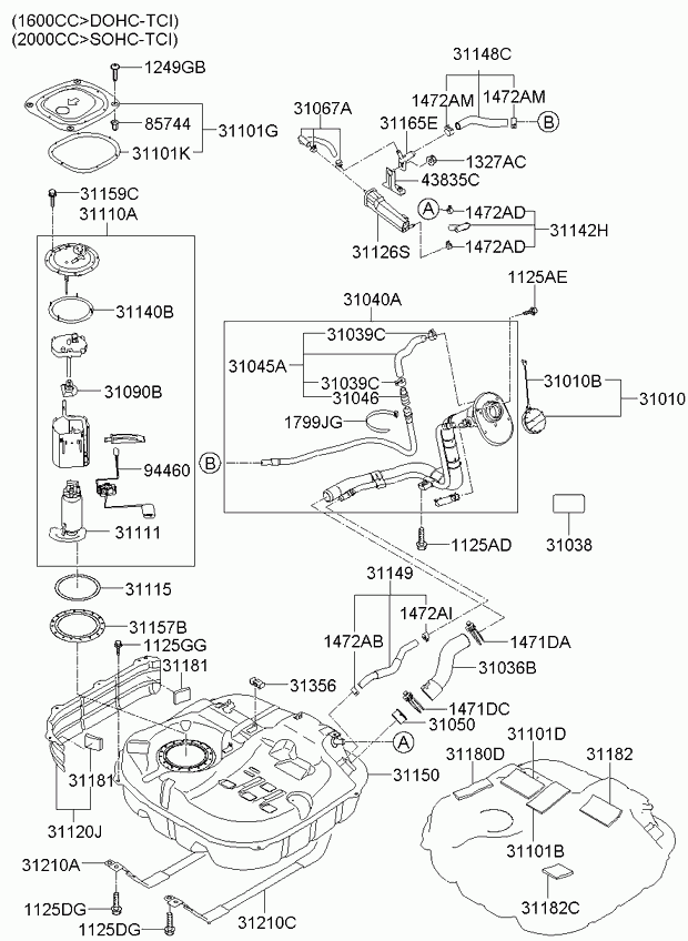 KIA 31110 1H000 - Polttoainepumppu inparts.fi