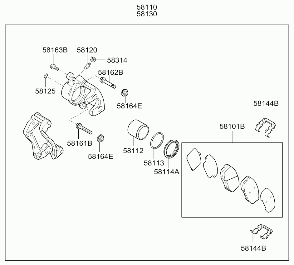 Hyundai 581101H000 - Jarrusatula inparts.fi