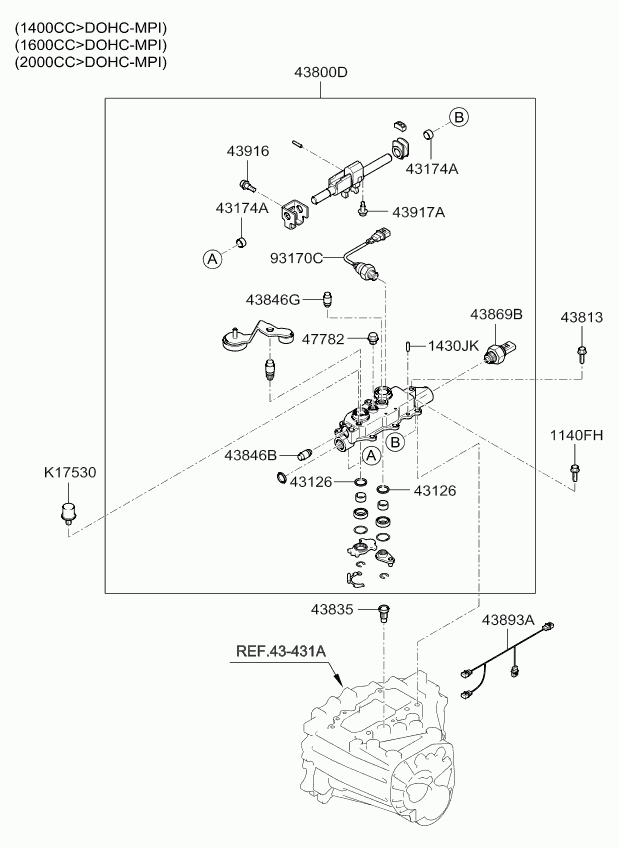 Hyundai 43869-23000 - Kytkin, peruutusvalo inparts.fi