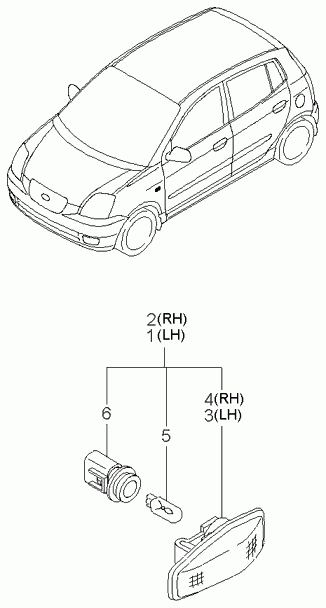 KIA 923032D110 - Vilkkuvalo inparts.fi