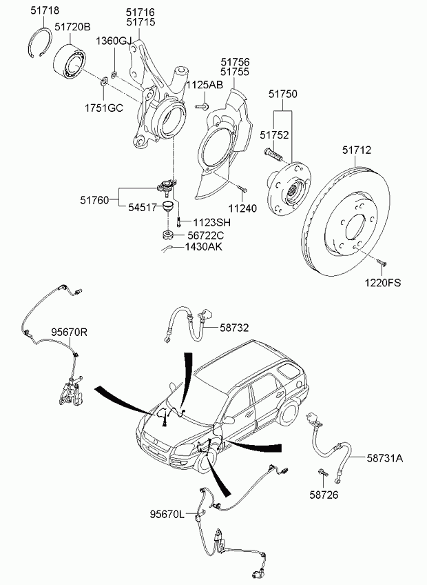 KIA 51760-2E-000 - Raidetangon pää inparts.fi