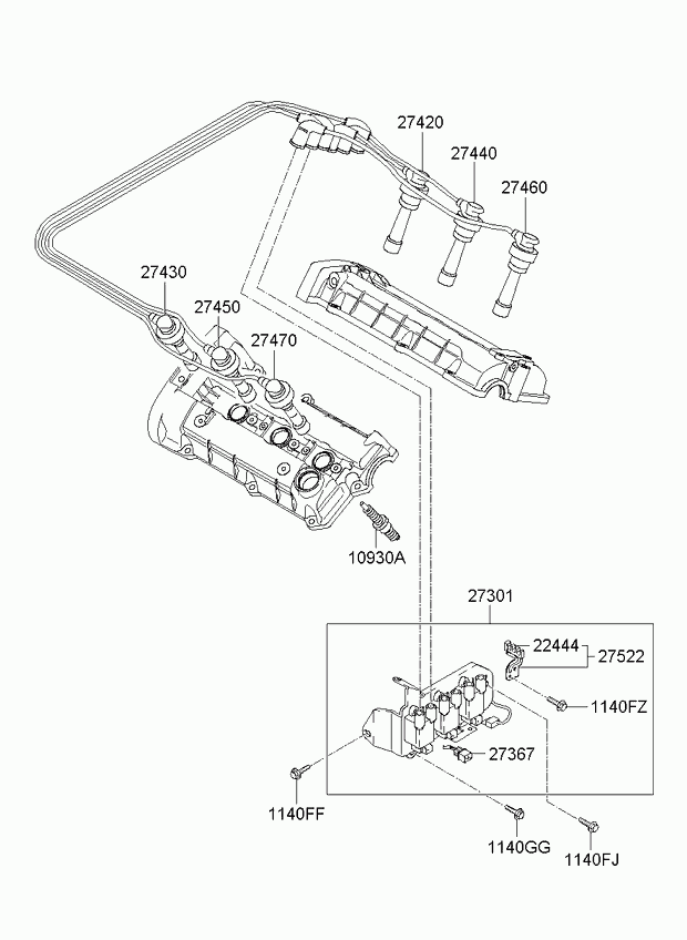 OEM 2741037100 - Sytytystulppa inparts.fi