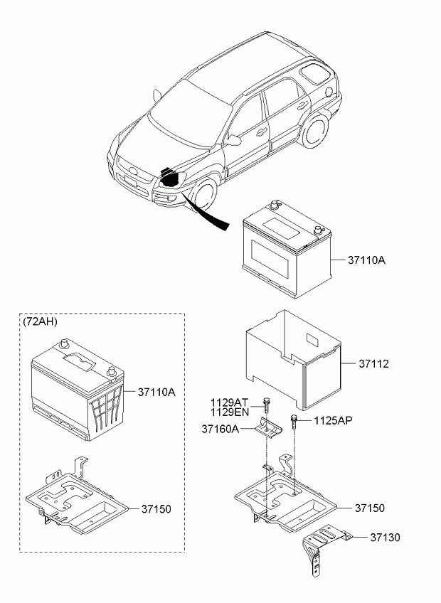 Hyundai 371101F680 - Käynnistysakku inparts.fi