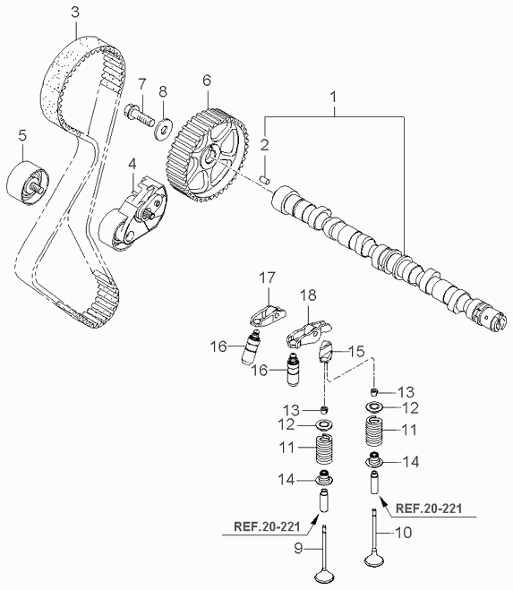 KIA 24312-27-000 - Hammashihnat inparts.fi