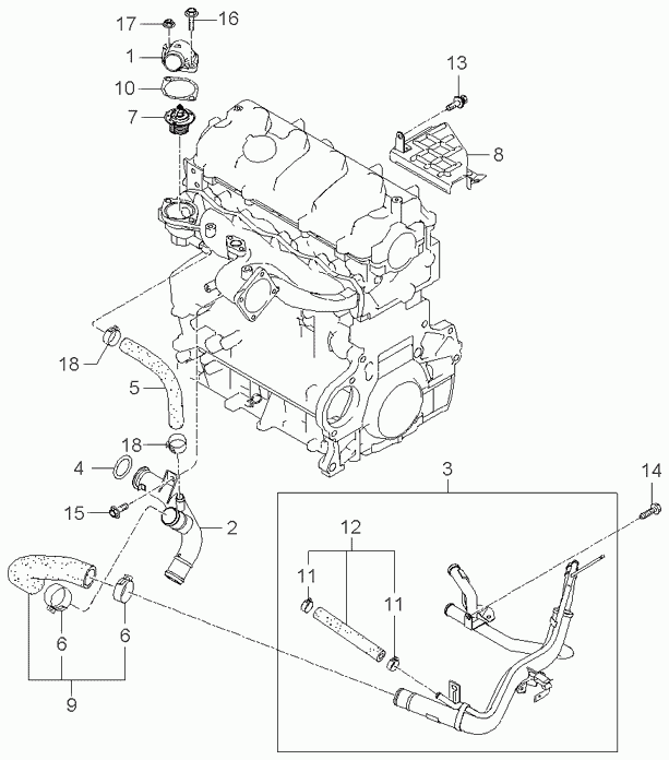 Hyundai 2543227000 - Tiiviste, vesipumppu inparts.fi