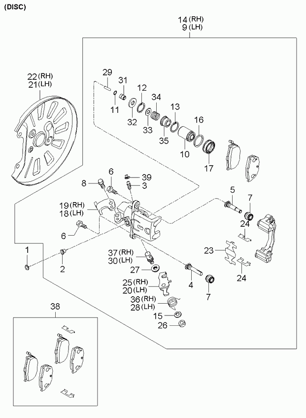 KIA 582102F300 - Jarrusatula inparts.fi