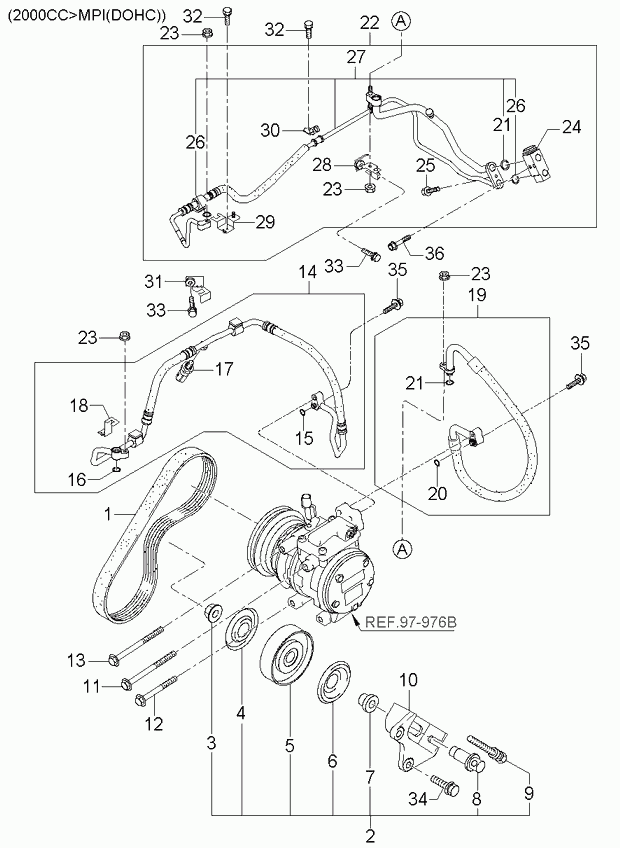 Hyundai 97713-1C200 - Moniurahihna inparts.fi