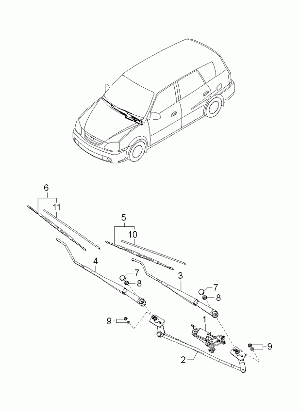 Hyundai 0K55267330 - Pyyhkijänsulka inparts.fi