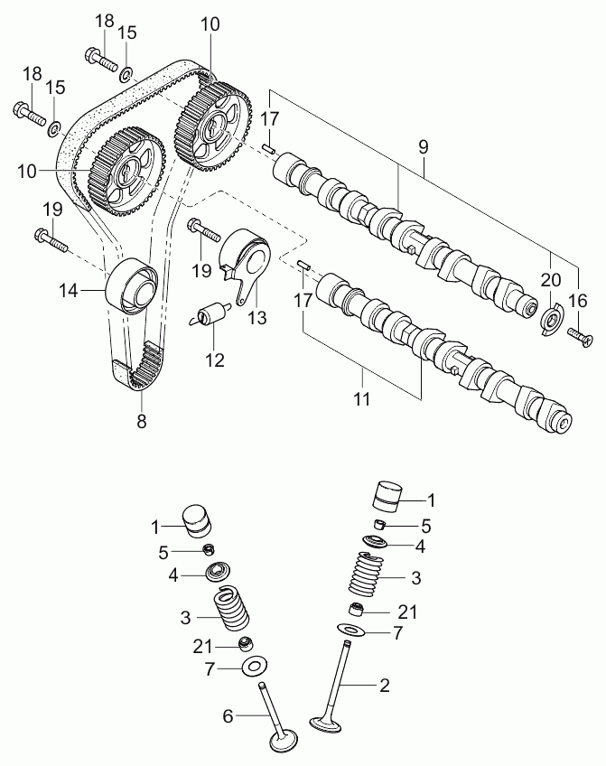 KIA 0K30E-12-205 - Hammashihnat inparts.fi