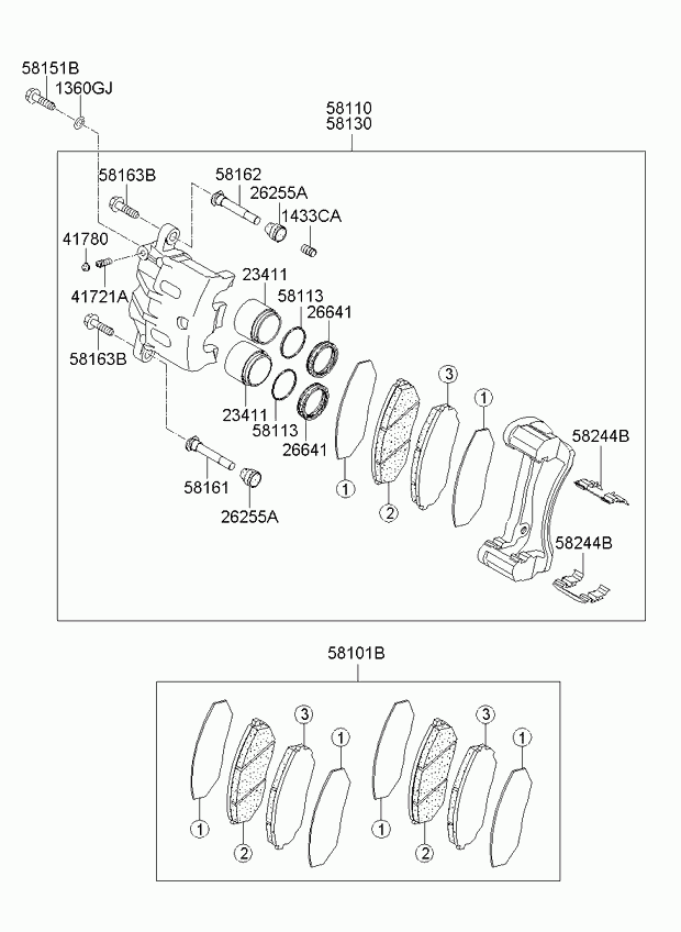 KIA 58101-3EE01 - Jarrupala, levyjarru inparts.fi