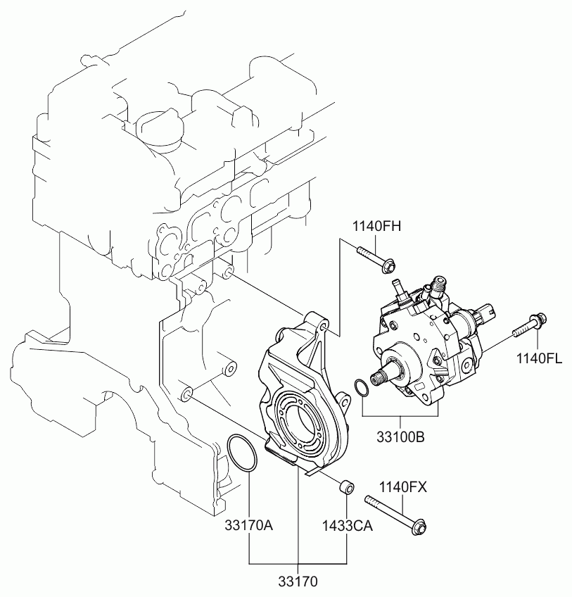 Hyundai 33100 4A400 - Ruiskutuspumppu inparts.fi