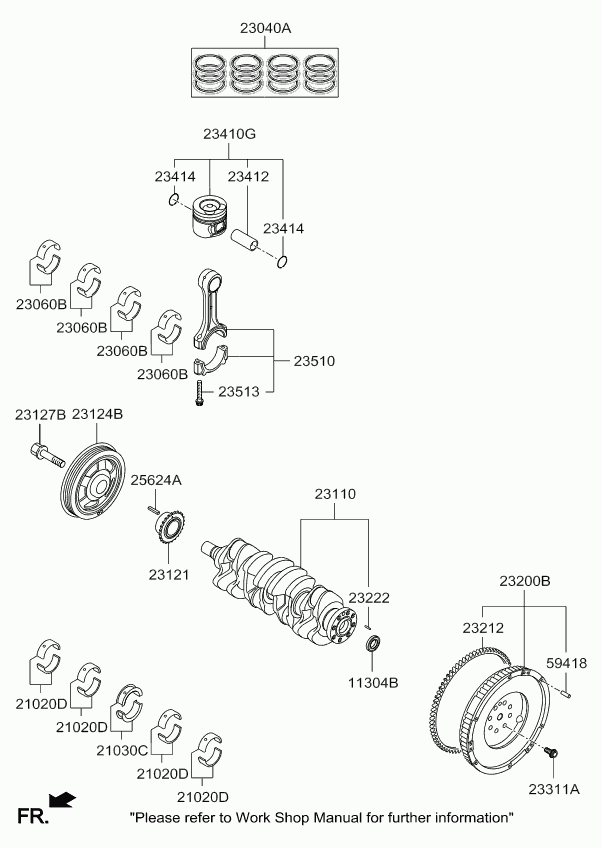 Hyundai 231212A600 - Hammaspyörä, nokka-akseli inparts.fi