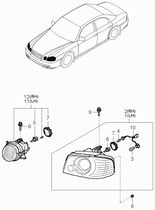 KIA 1864755007 - Hehkulankapolttimo, sumuvalo inparts.fi