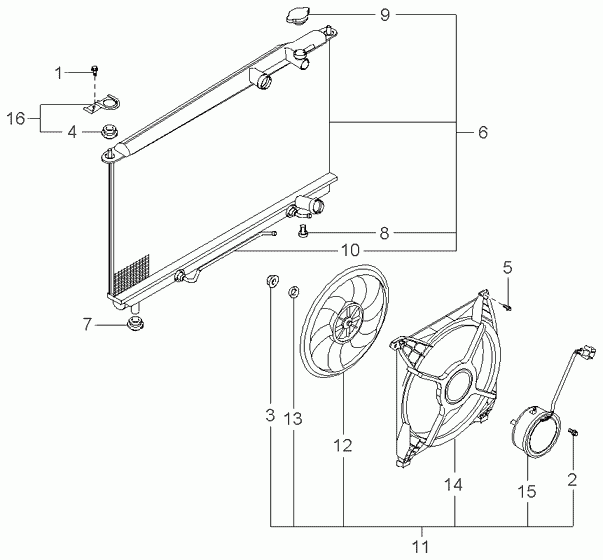 KIA 253303C100 - Korkki, jäähdytin inparts.fi