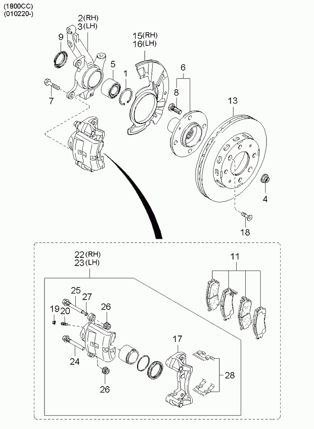 Hyundai K0BB149980 - Jarrusatula inparts.fi