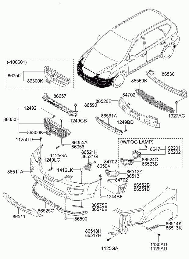 KIA 86525-1D050 - Spoileri inparts.fi