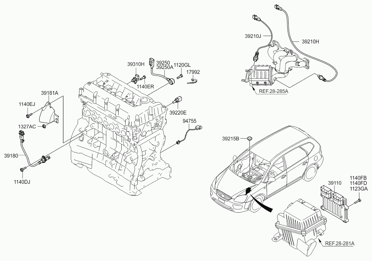 Hyundai 3935025000 - Impulssianturi, kampiakseli inparts.fi