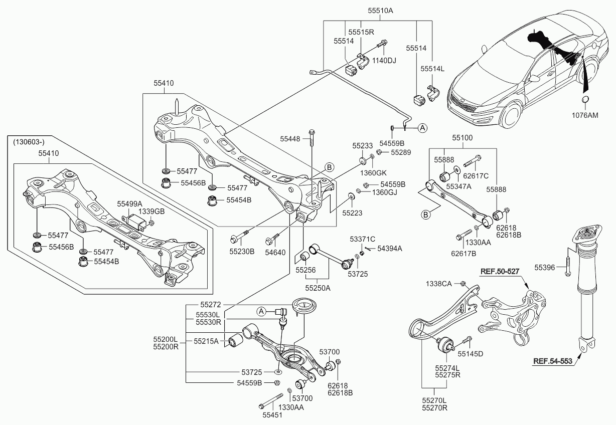 Hyundai 55540-2Z000 - Tanko, kallistuksenvaimennin inparts.fi