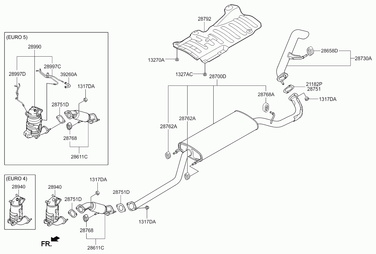 Hyundai 28768-44000 - Laakerin holkki, vakaaja inparts.fi