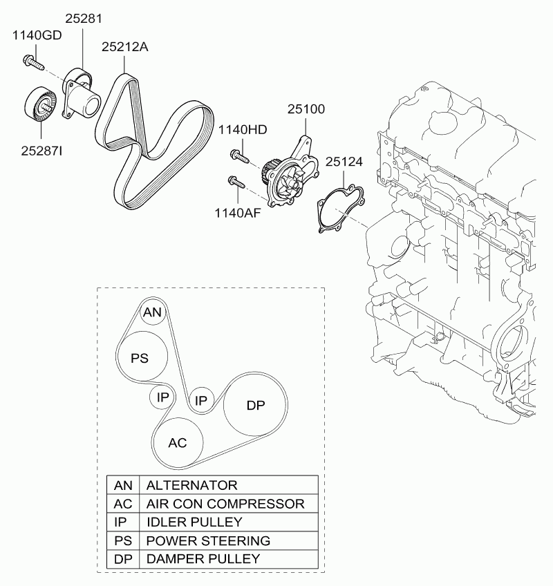 Chrysler 2521227160 - Moniurahihna inparts.fi