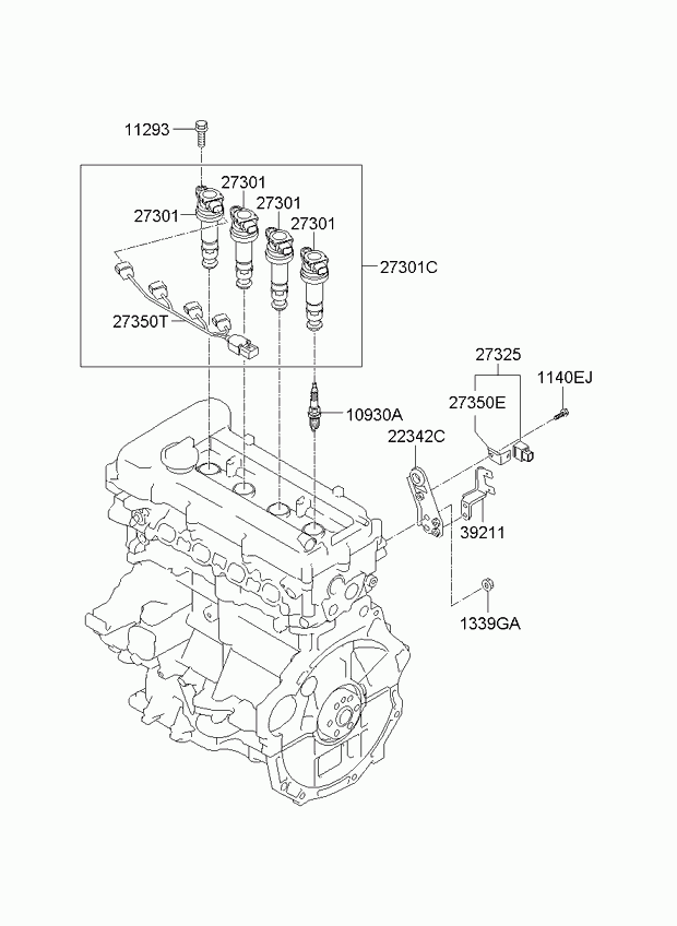 Hyundai 27300-2B000 - Sytytyspuola inparts.fi