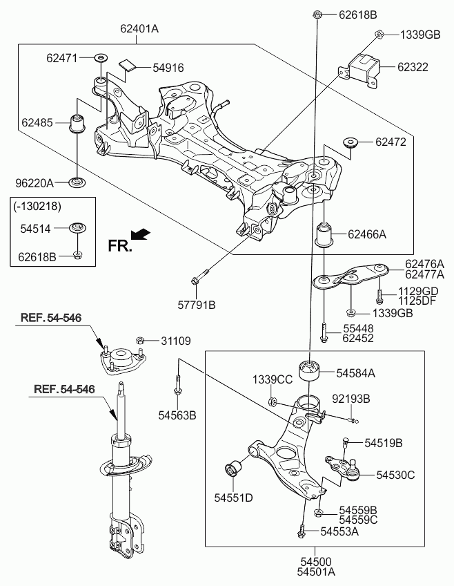 Hyundai 626184D000 - Flange nut inparts.fi